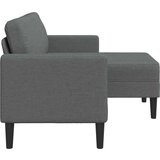 SOFA 2-sedežni kavč z ležiščem v obliki črke L Temno siva blago | Shoptok.si