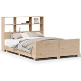 Maison Chic Posteljni okvir - Dvoposteljna postelja - Zakonska postelja brez vzmetnice 150x200 cm trdna borovina-J10941, (21765992) | Shoptok.si
