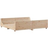 vidaXL Krevet s regalom za knjige bez madraca 180x200 cm masivno drvo | shoptok.hr