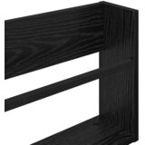  Polica za časopise s policom 2 pcs Crni hrast 60 x 12 x 30 cm | shoptok.hr