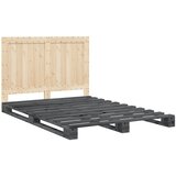  Okvir za krevet s uzglavljem sivi 140x200cm od masivne borovine | Eponuda.com