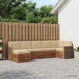  Set vanjskih sofa 6 kom. Prirodna | shoptok.hr