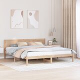 vidaXL Okvir postelje iz borovega lesa Naravni les Trden bor 200 x 200 cm Cene