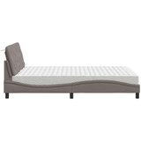  Krevet s madracem smeđesivi 120 x 200 cm od tkanine | shoptok.hr