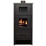  Kamin na drva Taurus (12,2 kW, Kapacitet grijanja prostorije: 240 m³ - 300 m³, Obloga: Keramika, Crne) | shoptok.hr