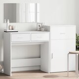 vidaXL Komplet toaletne mizice 3-delni bel inženirski les | Shoptok.si