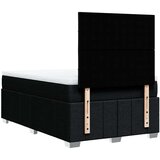 vidaXL Box spring postelja z vzmetnico črna 120x190 cm blago | Shoptok.si
