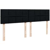 vidaXL Otomanski posteljni okvir z vzmetnicami črn 200x200 cm blago | Shoptok.si