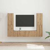  Set TV komoda 6 pcs Umjetnički hrast Konstruirano drvo | shoptok.hr