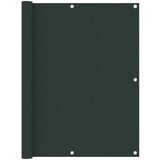 vidaXL Balkonsko platno temno zeleno 120x600 cm oksford blago Cene