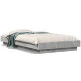 Furnova Posteljni okvir betonsko siv 90x200 cm inženirski les, (21937453) | Shoptok.si