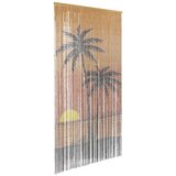 vidaXL Zavjesa za vrata protiv insekata Otisak palme 100x220 cm bambus | shoptok.hr