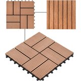  Pločice za trijem 11 kom WPC 30 x 30 cm 1 m² smeđe | shoptok.hr