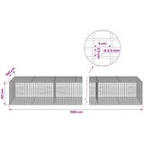  Gabion s žicom debljine 3,5 mm i mrežom 5x2,5 cm 1100x100x50 cm | shoptok.hr