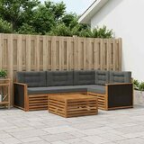  Set vanjskih sofa 5 pcs Prirodna i antracit 79 x 79 x 37 cm | shoptok.hr