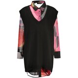Desigual ženska košulja dugih rukava 2 u 1 s prslukom crna | shoptok.hr