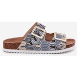 S. BARSKI Women's Sandals With Buckles And Glitter Beige S.Barski | Shoptok.si