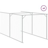  Kućica za pse s krovom antracit 117x1017x123 cm pocinčani čelik | Shoptok.si