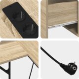 vidaXL Stol s ladicama s pohranom 182 x 101 x 87.5 cm Konstruirano drvo | shoptok.hr