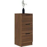  Komoda 2 kosa rjavi hrast 30x30x70 cm konstruiran les, (20654816) | Shoptok.si
