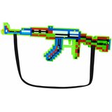 Pixel puška z orožjem svetlobe zvoki laser zelena 45 cm | Shoptok.si