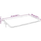  Jastuk za ležaljku krem 186 x 58 x 3 cm od tkanine Oxford | shoptok.hr