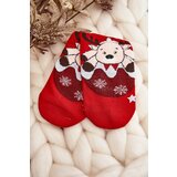 Aura.via Women's Christmas Socks with Reindeer Red | Shoptok.si