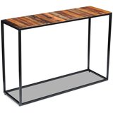 Konzolni stol od masivnog obnovljenog drva 110 x 35 x 76 cm | shoptok.hr