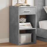 Furnova Nočna omarica betonsko siva 35x34x65 cm inženirski les, (21927686) | Shoptok.si