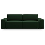 Micadoni Temno zelena raztegljiva sedežna garnitura iz tkanine bouclé 247 cm Jodie – Home Cene