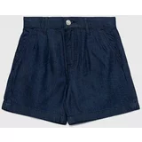 Guess Dječje kratke hlače boja: tamno plava, glatki materijal
