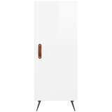  Visoka komoda sjajna bijela 34,5x34x180 cm konstruirano drvo | shoptok.hr