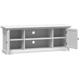 TV ormarić bijeli 110 x 30 x 41 cm od konstruiranog drva | Eponuda.com