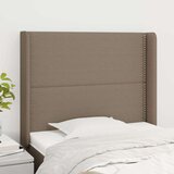  Vzglavje z ušesi taupe 93x16x118/128 cm blago, (20953926) | Shoptok.si