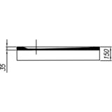 Kolpa San tuš kad z oblogo iz litega marmorja canary 100 x 80/0 cm (3838987534488) | Shoptok.si