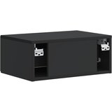  Noćni ormarić za montažu na zid Zidne Crna 49 x 34,5 x 20 cm | shoptok.hr