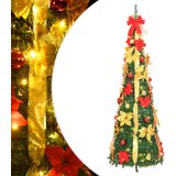 vidaXL Umetna novoletna jelka pop-up 200 LED diod zelena 210 cm | Shoptok.si