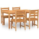  Jedilna garnitura 5-delna trdna tikovina | Shoptok.si