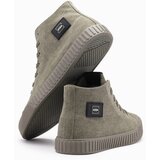 Ombre Men's high top canvas sneakers shoes - olive | Eponuda.ba