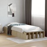 Maison Chic Posteljni okvir - Enojna postelja - Postelja za odrasle sonoma hrast 90x190 cm inženirski les-J9148, (21762168) | Shoptok.si