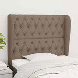  Vzglavje z ušesi taupe 103x23x118/128 cm blago, (20794479) Cene