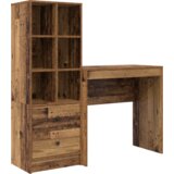 vidaXL stol s pohranom Staro drvo Konstruirano drvo | shoptok.hr