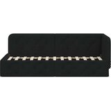  Kutni okvir kreveta Crna 80 x 200 cm tkanina | shoptok.hr