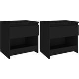 vidaXL noćni ormarići 2 kom crni 40 x 30 x 39 cm od iverice Cijene