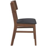 vidaXL Jedilni stoli z blazinami 2 kosa Brown Solid Wood Rubber | Shoptok.si