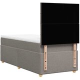  Krevet s oprugama i madracem smeđesivi 90x200 cm od tkanine | shoptok.hr