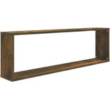  Kockaste zidne police 2 kom boja hrasta 100 x 15 x 30 cm drvene | shoptok.hr