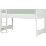 Manis-h 3/4 zaščitna deska proti padcem za posteljo Huxie 70x160 cm - zelena | Shoptok.si