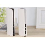  10000mAh prenosna baterija LED in 3x USB 2.1 powerbank bel | Shoptok.si