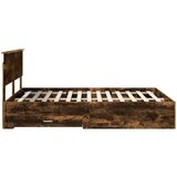  Konstrukcija postelje z vzglavjem Dimljeni oreh 140 x 200 cm, (5000103210) | Shoptok.si